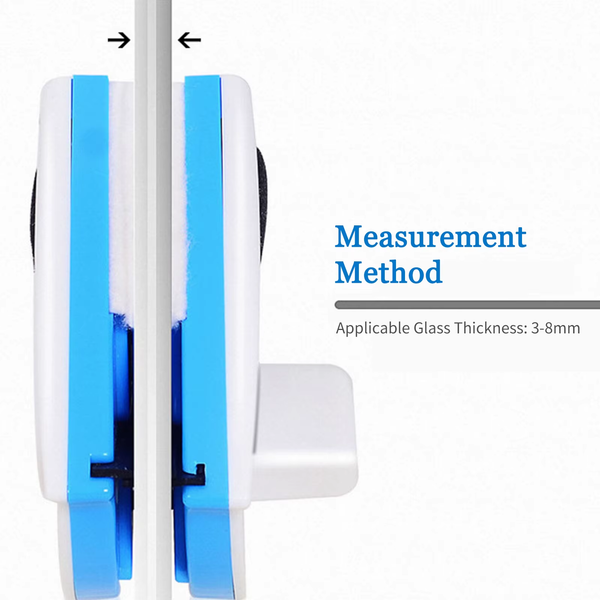 2024 Household Office Special Window Cleaner Magnetic Glass Window Cleaning Tool Automatic Water Discharge Double-Layer Wiper