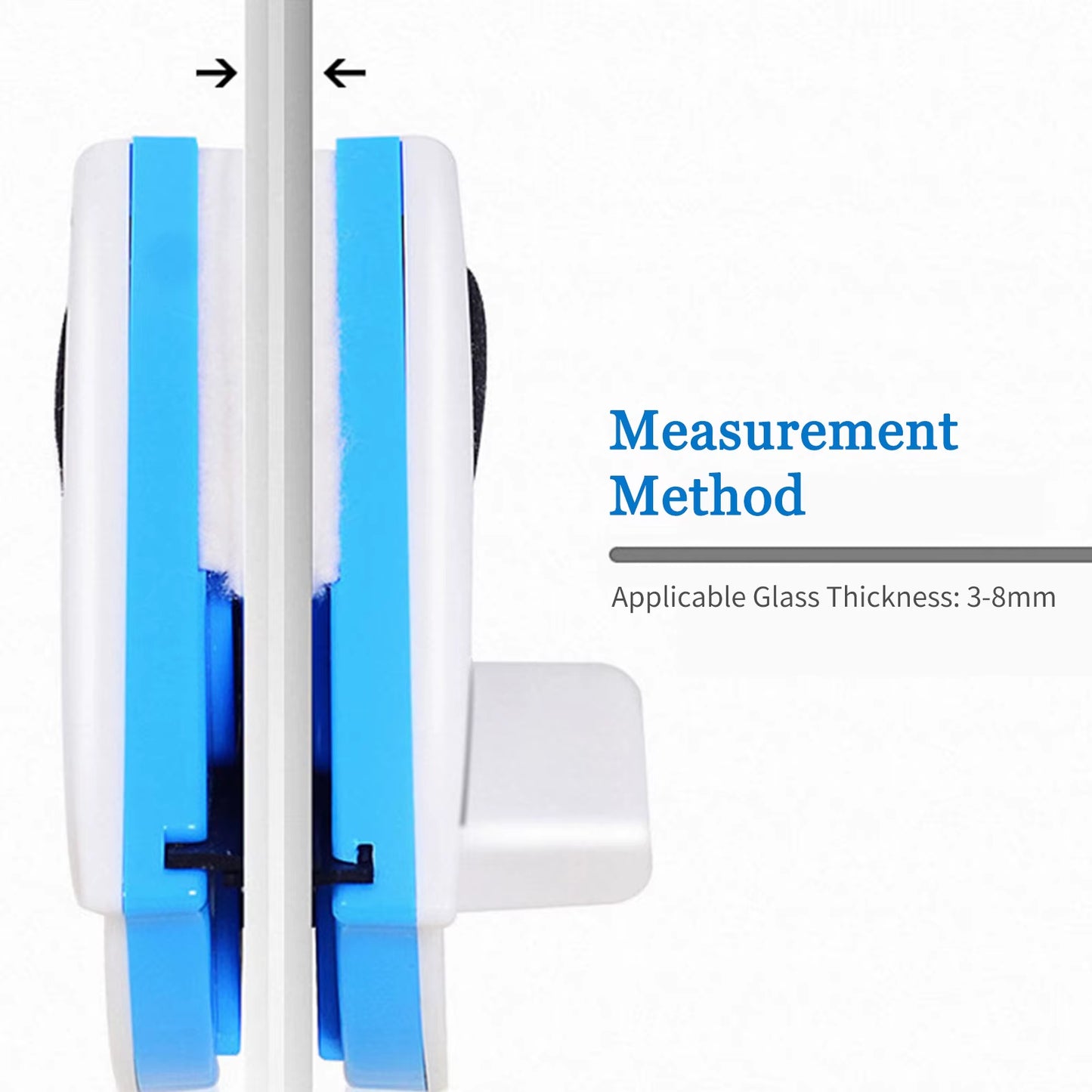 2024 Household Office Special Window Cleaner Magnetic Glass Window Cleaning Tool Automatic Water Discharge Double-Layer Wiper